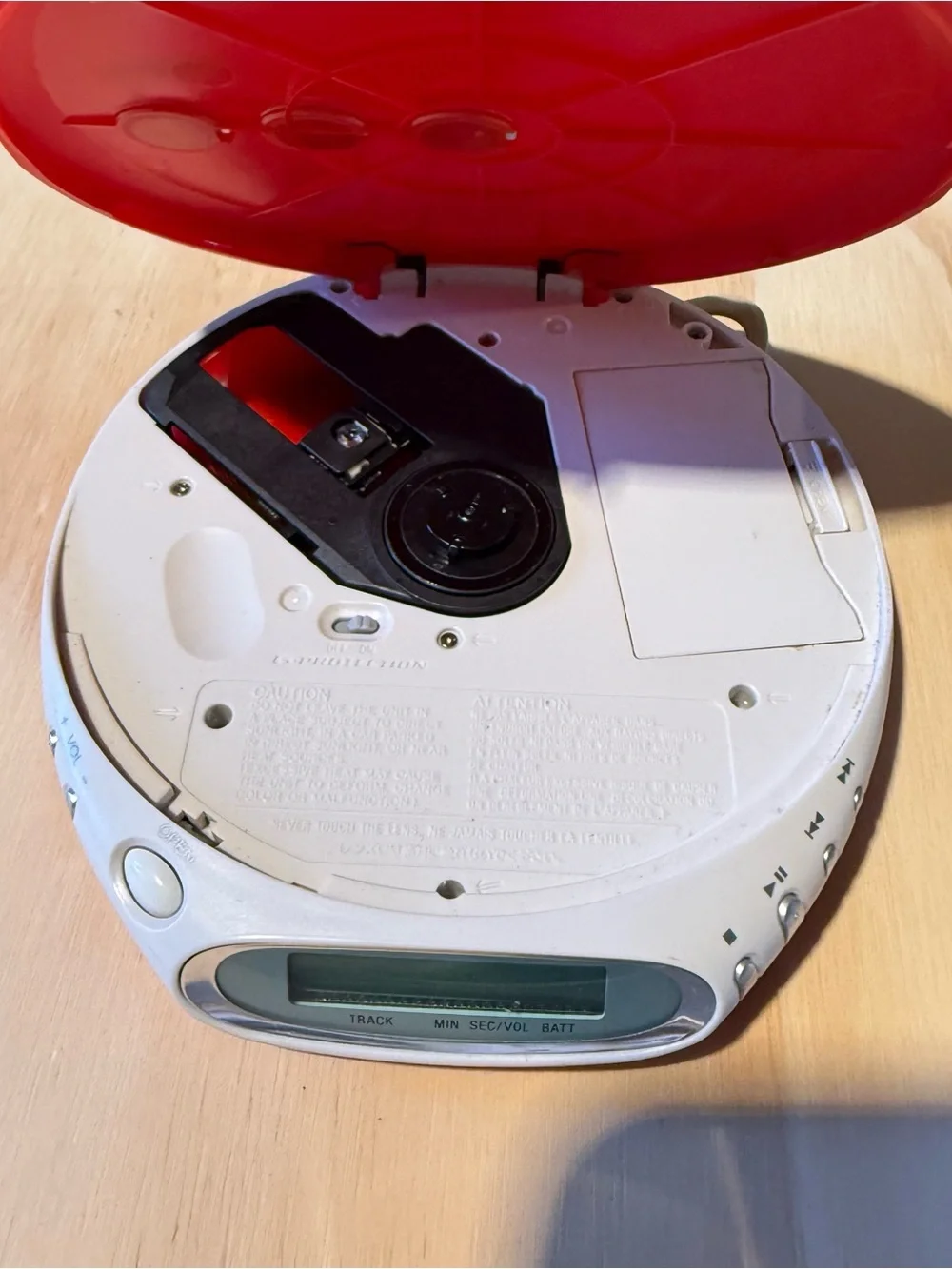 Sony Psyc CD Walkman D-EJ360 G Protection Red Tested Working Read Info Below!